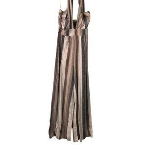 Linen stripe jumpsuit